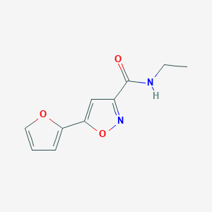 molecular formula C10H10N2O3 B13438562 N-ethyl-5-(furan-2-yl)-1,2-oxazole-3-carboxamide 