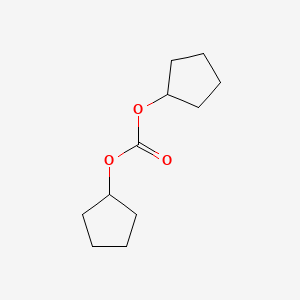 molecular formula C11H18O3 B13438611 Dicyclopentyl carbonate 