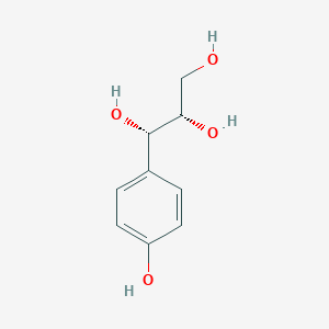 molecular formula C9H12O4 B13438632 threo-1-(4-Hydroxyphenyl)propane-1,2,3-triol 