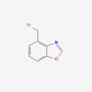 molecular formula C8H6BrNO B1343867 4-(溴甲基)苯并[d]恶唑 CAS No. 223792-93-6