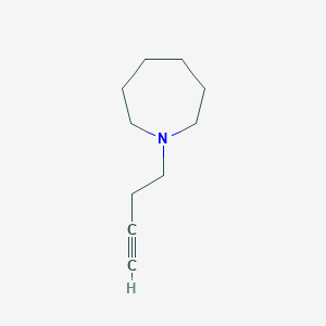 molecular formula C10H17N B13438691 1-(But-3-yn-1-yl)azepane 