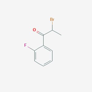 molecular formula C9H8BrFO B1343875 2-溴-1-(2-氟苯基)丙酮 CAS No. 186036-09-9