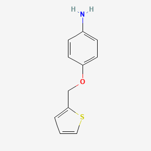 molecular formula C11H11NOS B1343877 4-(2-噻吩基甲氧基)苯胺 CAS No. 179246-28-7