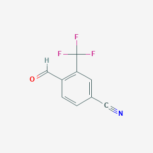molecular formula C9H4F3NO B1343880 4-Formyl-3-(trifluoromethyl)benzonitrile CAS No. 211796-64-4