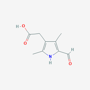 2-(5-Formyl-2,4-dimethyl-1H-pyrrol-3-YL)acetic acid