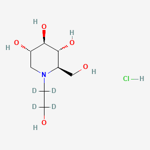 molecular formula C8H18ClNO5 B13438892 Miglitol-d4 Hydrochloride 