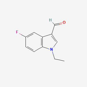 molecular formula C11H10FNO B1343890 1-ethyl-5-fluoro-1H-indole-3-carbaldehyde CAS No. 620175-69-1