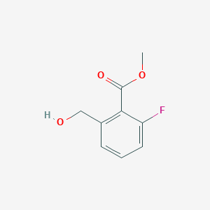 molecular formula C9H9FO3 B13438908 Methyl 2-fluoro-6-(hydroxymethyl)benzoate 