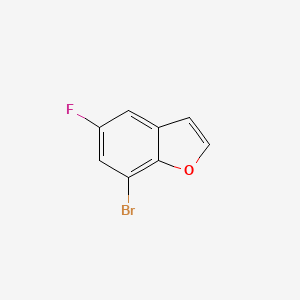 molecular formula C8H4BrFO B1343895 7-Bromo-5-fluoro-1-benzofuran CAS No. 253429-19-5