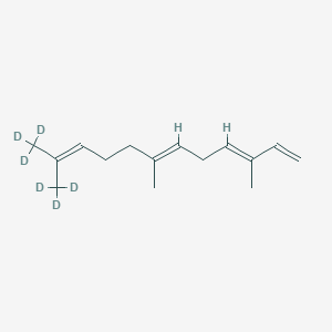 molecular formula C15H24 B13439028 alpha-Farnesene-d6 