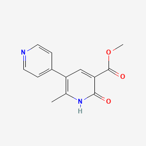 molecular formula C13H12N2O3 B13439032 methyl 6-methyl-2-oxo-5-pyridin-4-yl-1H-pyridine-3-carboxylate 