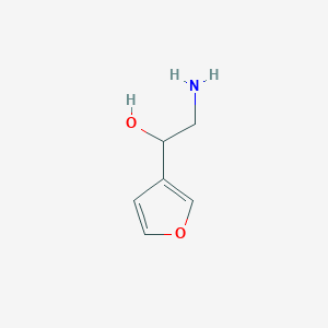 molecular formula C6H9NO2 B1343907 2-Amino-1-(furan-3-yl)ethan-1-ol 