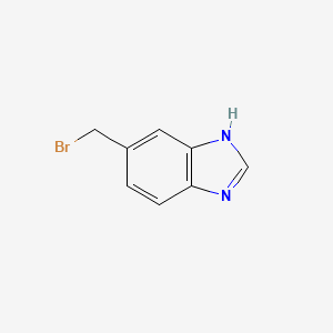 molecular formula C8H7BrN2 B1343908 5-(Bromomethyl)-1H-benzo[d]imidazole CAS No. 1211523-55-5