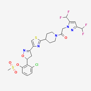 molecular formula C25H24ClF4N5O5S2 B13439095 Fluoxapiprolin CAS No. 1360819-11-9