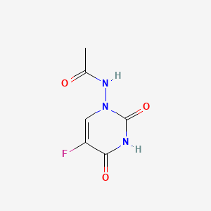 molecular formula C6H6FN3O3 B13439148 N-(5-fluoro-2,4-dioxopyrimidin-1-yl)acetamide 