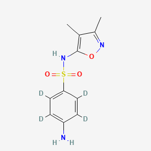 molecular formula C11H13N3O3S B13439161 Sulfisoxazole-d4 