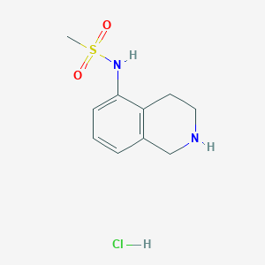 molecular formula C10H15ClN2O2S B1343924 N-(1,2,3,4-tetrahydroisoquinolin-5-yl)methanesulfonamide hydrochloride CAS No. 210538-75-3