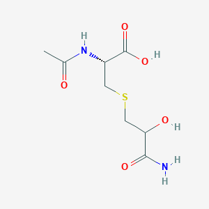 molecular formula C8H14N2O5S B13439244 N-Acetyl-S-(2-carbamoyl-2-hydroxyethyl)cysteine CAS No. 137698-08-9