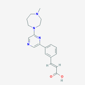 (2e)-3-{3-[6-(4-Methyl-1,4-Diazepan-1-Yl)pyrazin-2-Yl]phenyl}prop-2-Enoic Acid