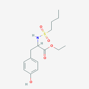 molecular formula C15H23NO5S B13439337 N-(butylsulfonyl)-L-tyrosine,ethyl ester 