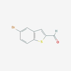 molecular formula C9H5BrOS B134394 5-溴苯并[b]噻吩-2-甲醛 CAS No. 7312-18-7