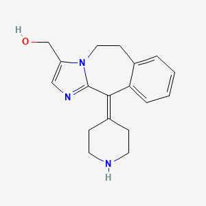 molecular formula C18H21N3O B13439426 Alcaftadine Methylhydroxy-N-demethylated 