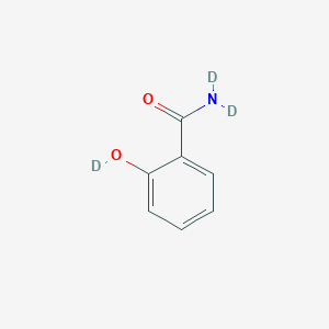 molecular formula C7H7NO2 B13439436 2-Hydroxybenzamide-D3 
