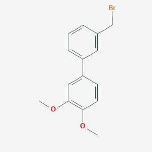 molecular formula C15H15BrO2 B1343945 3'-Bromomethyl-3,4-dimethoxybiphenyl CAS No. 895242-33-8