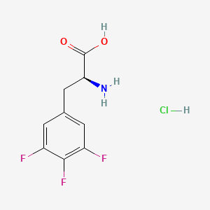 molecular formula C9H9ClF3NO2 B13439464 L-(3,4,5-Trifluorophenyl)-alanine Hydrochloride 