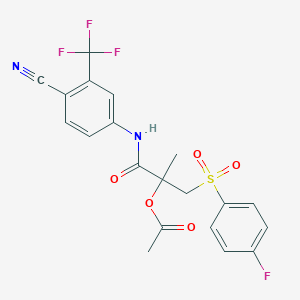 molecular formula C20H16F4N2O5S B13439489 O-Acetylbicalutamide 