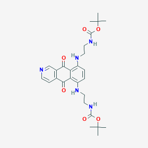 molecular formula C27H35N5O6 B13439494 Pixantrone-bis-(2'-N-BOC) 