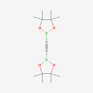 molecular formula C14H24B2O4 B1343957 1,2-Bis(4,4,5,5-tetramethyl-1,3,2-dioxaborolan-2-yl)ethyne CAS No. 1010840-17-1