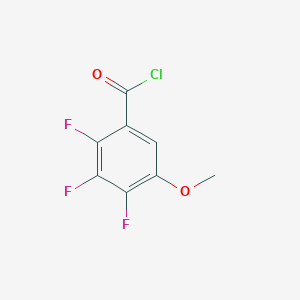 molecular formula C8H4ClF3O2 B13439639 5-Methoxy-2,3,4-trifluorobenzoyl chloride 
