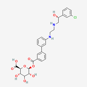 molecular formula C29H31ClN2O9 B13439692 Solabegron Acyl Glucuronide 
