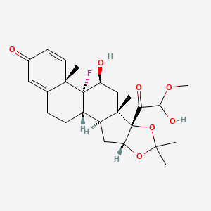 molecular formula C25H33FO7 B13439716 21-Methoxy Triamcinolone Acetonide 