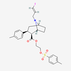 molecular formula C27H32INO5S B13439727 Tosylethyl-PE2I 