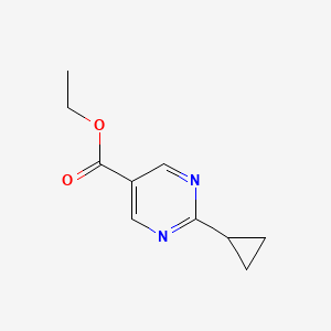 molecular formula C10H12N2O2 B1343977 Ethyl 2-cyclopropylpyrimidine-5-carboxylate CAS No. 648423-77-2