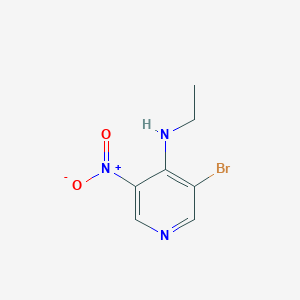 molecular formula C7H8BrN3O2 B1343978 3-Bromo-N-ethyl-5-nitropyridin-4-amine CAS No. 607371-01-7