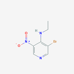 molecular formula C7H8BrN3O2 B1343978 3-溴-N-乙基-5-硝基吡啶-4-胺 CAS No. 607371-01-7
