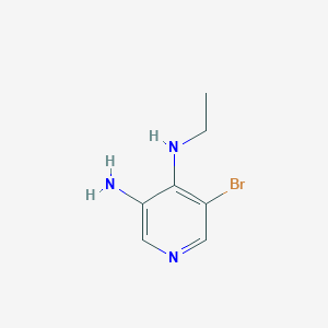 molecular formula C7H10BrN3 B1343979 5-Bromo-N4-ethylpyridine-3,4-diamine CAS No. 607371-03-9