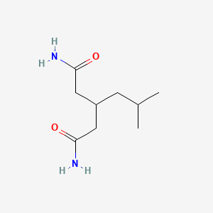 molecular formula C9H18N2O2 B13439810 3-Isobutylpentanediamide 
