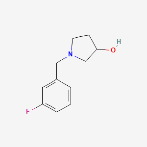 molecular formula C11H14FNO B1343982 1-(3-Fluorobenzyl)pyrrolidin-3-ol CAS No. 1033012-62-2