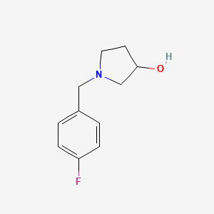molecular formula C11H14FNO B1343985 1-(4-Fluorobenzyl)pyrrolidin-3-ol CAS No. 727742-01-0