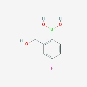 molecular formula C7H8BFO3 B1343994 (4-氟-2-(羟甲基)苯基)硼酸 CAS No. 1061223-45-7