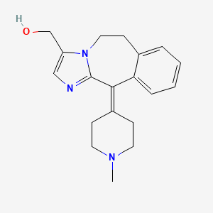molecular formula C19H23N3O B13440005 Alcaftadine Alcohol 