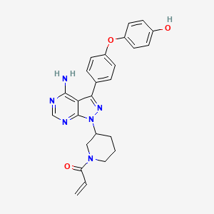 molecular formula C25H24N6O3 B13440020 4-Hydroxy Ibrutinib 