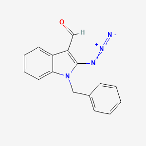 molecular formula C16H12N4O B13440022 2-azido-1-benzyl-1H-indole-3-carbaldehyde 