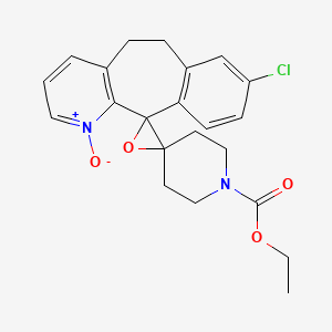 molecular formula C22H23ClN2O4 B13440026 Loratadine Epoxide N-Oxide 
