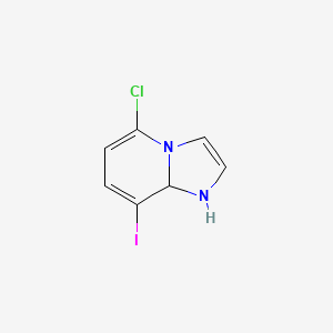 molecular formula C7H6ClIN2 B13440052 5-Chloro-8-iodo-1,8a-dihydroimidazo[1,2-a]pyridine 