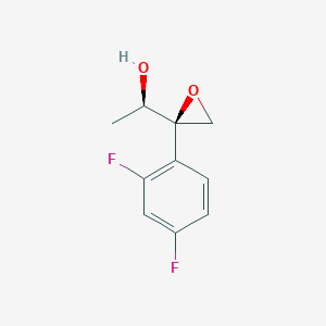 molecular formula C10H10F2O2 B13440096 (1R)-1-[(2R)-2-(2,4-difluorophenyl)-2-oxiranyl]ethanol 